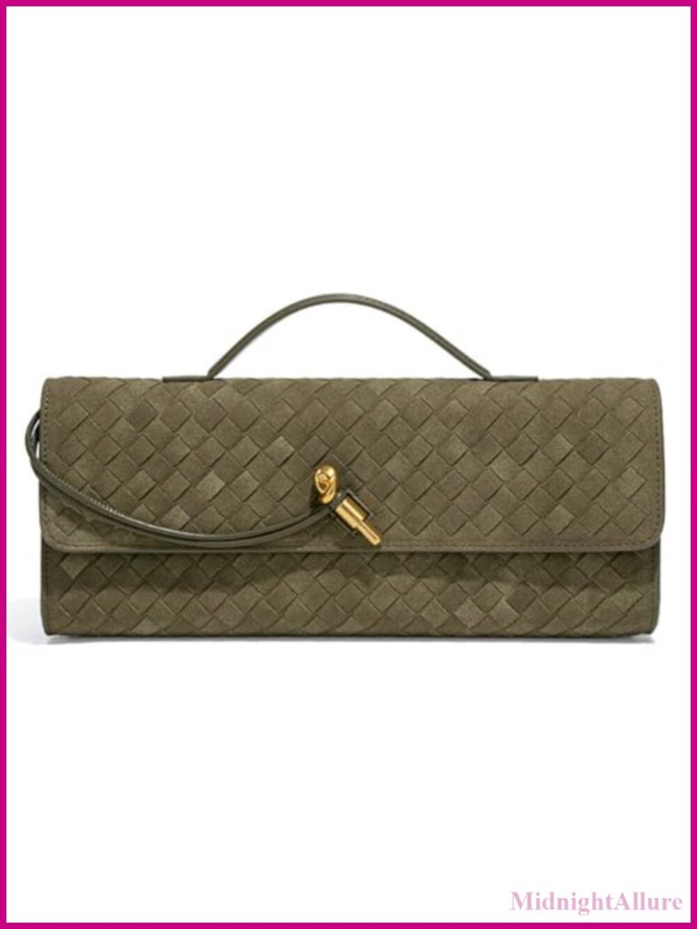 PU Leather Woven Evening Clutch Crossbody Shoulder Hobo Handbag